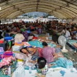 泰国素林府塔克威寺在泰柬边境冲突中严重受损